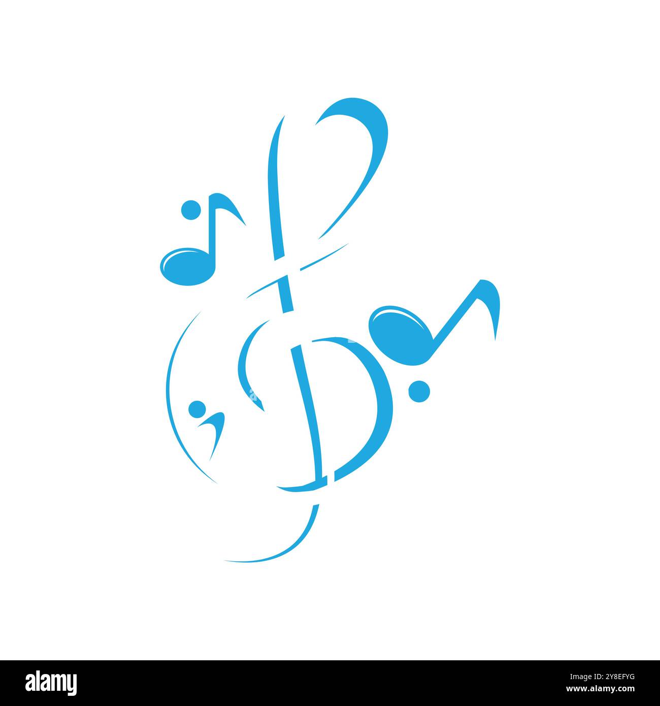 Music note Icon Vector illustration design Stock Vector