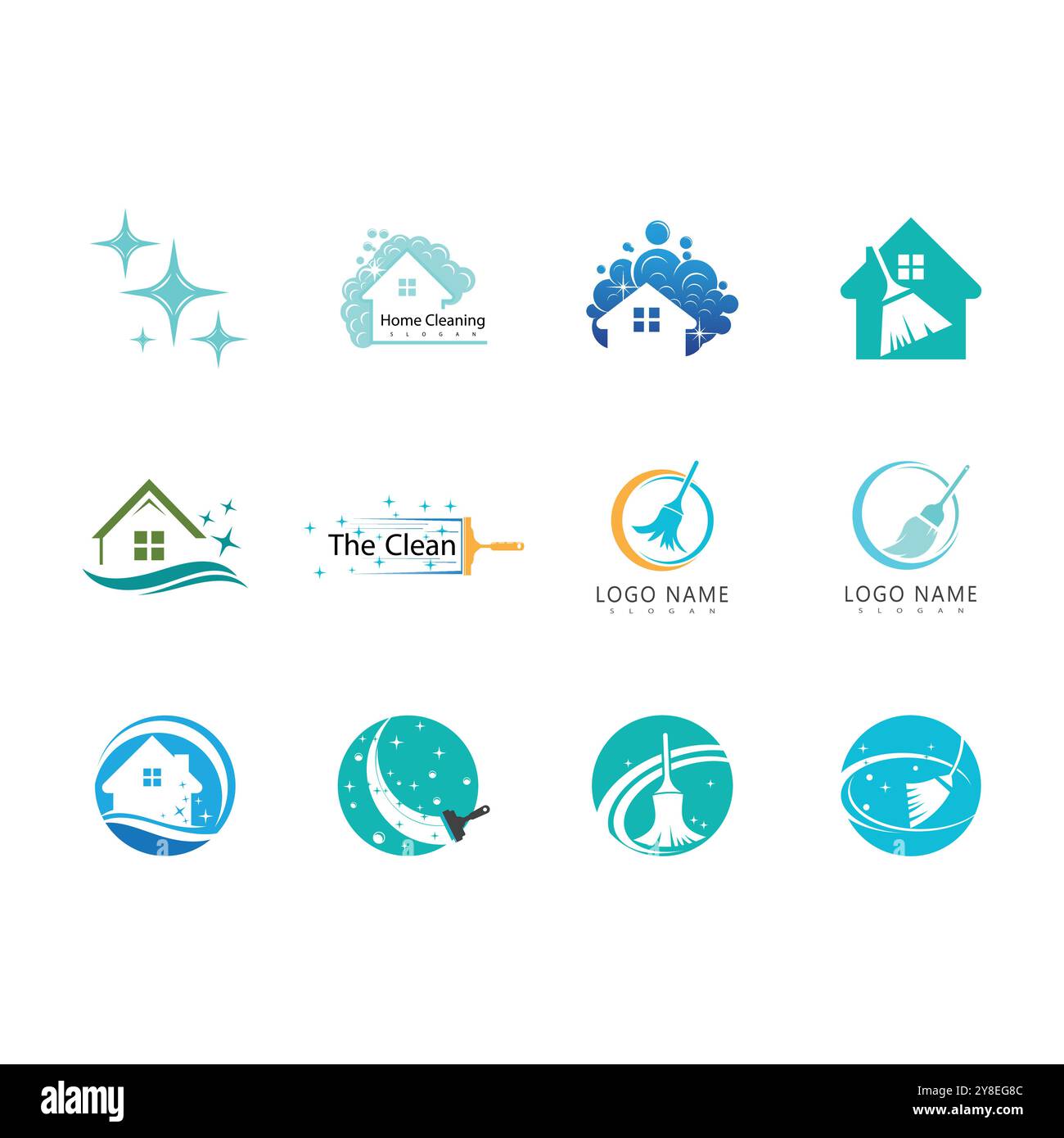 Cleaning logo vector template symbol design Stock Vector Image & Art ...