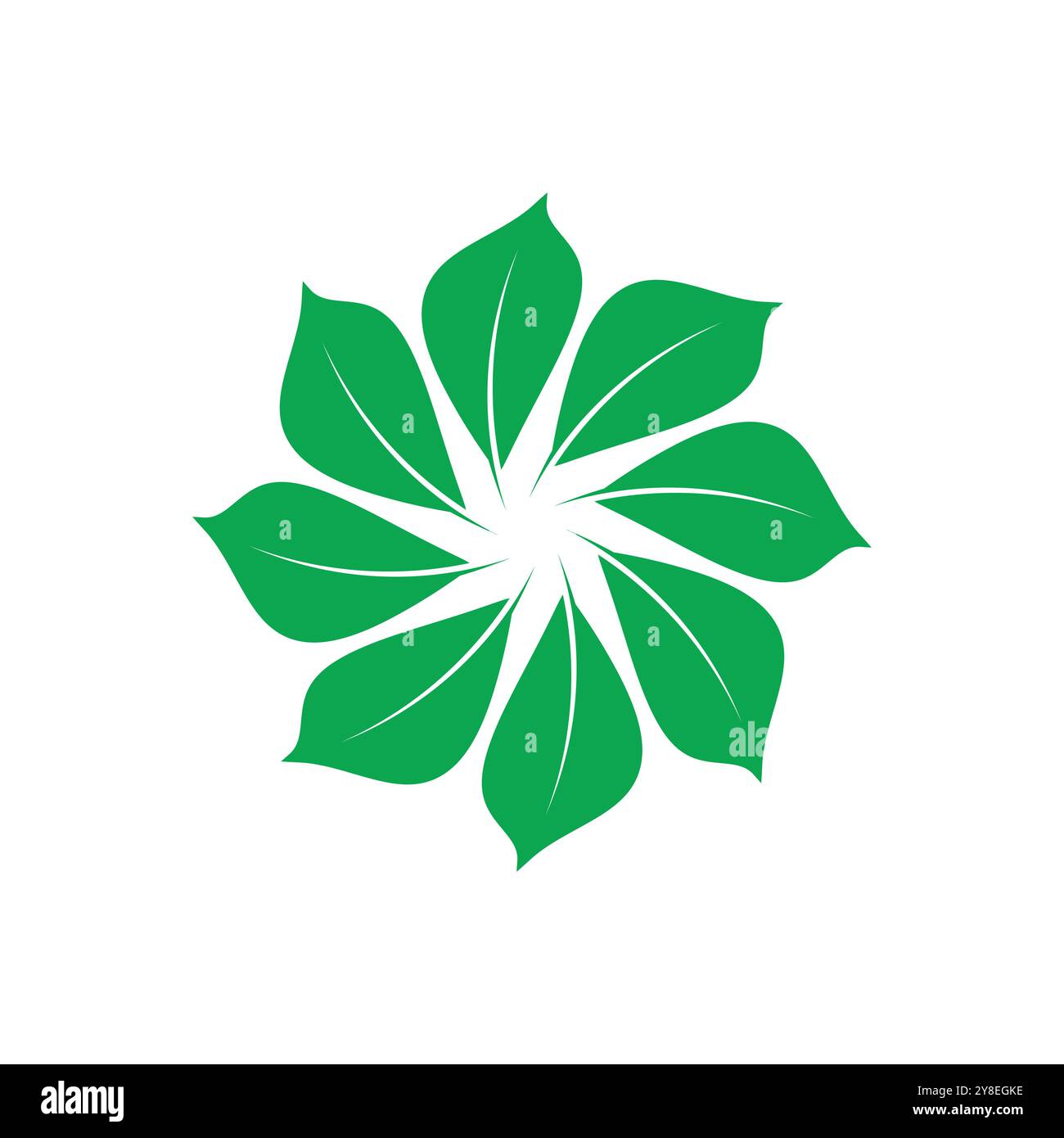 Green leaf logo vector element symbol template Stock Vector Image & Art ...