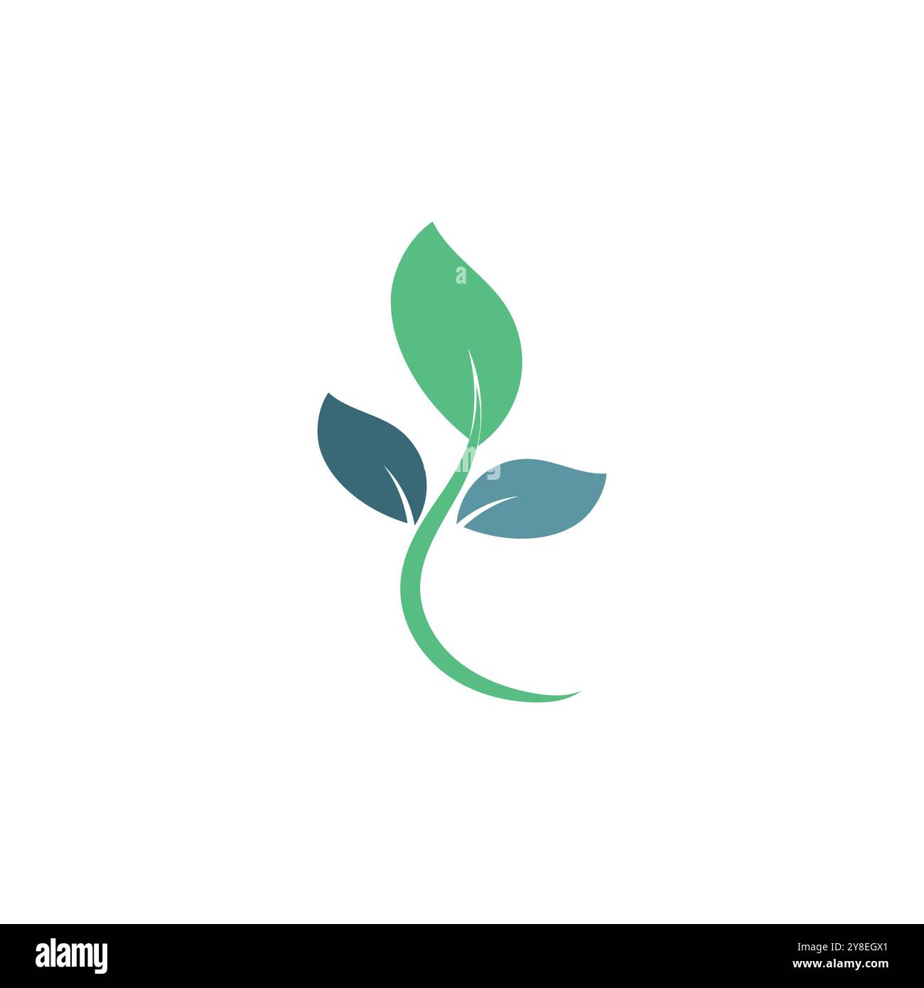 Green leaf logo vector element symbol template Stock Vector Image & Art ...