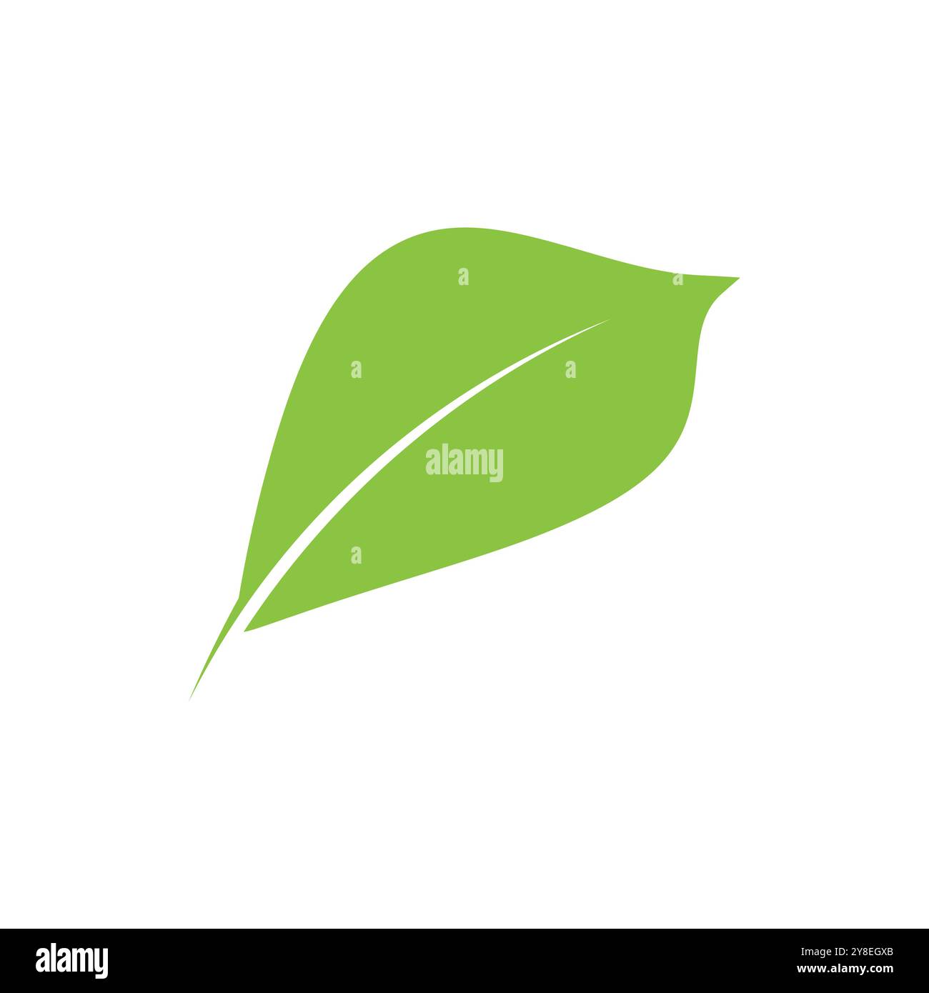 Green leaf logo vector element symbol template Stock Vector Image & Art ...