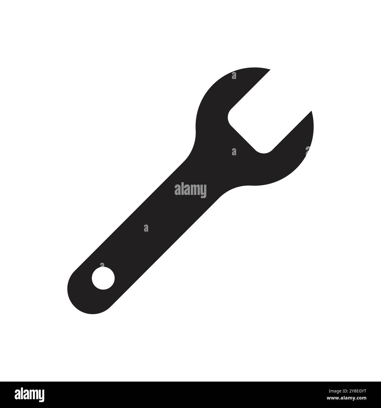 Wrench logo vector flat symbol design Stock Vector