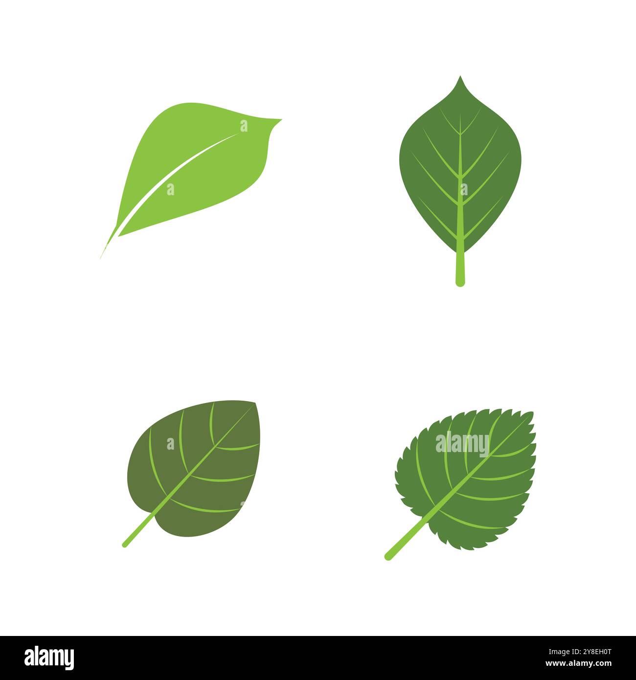 Green leaf logo vector element symbol template Stock Vector Image & Art ...