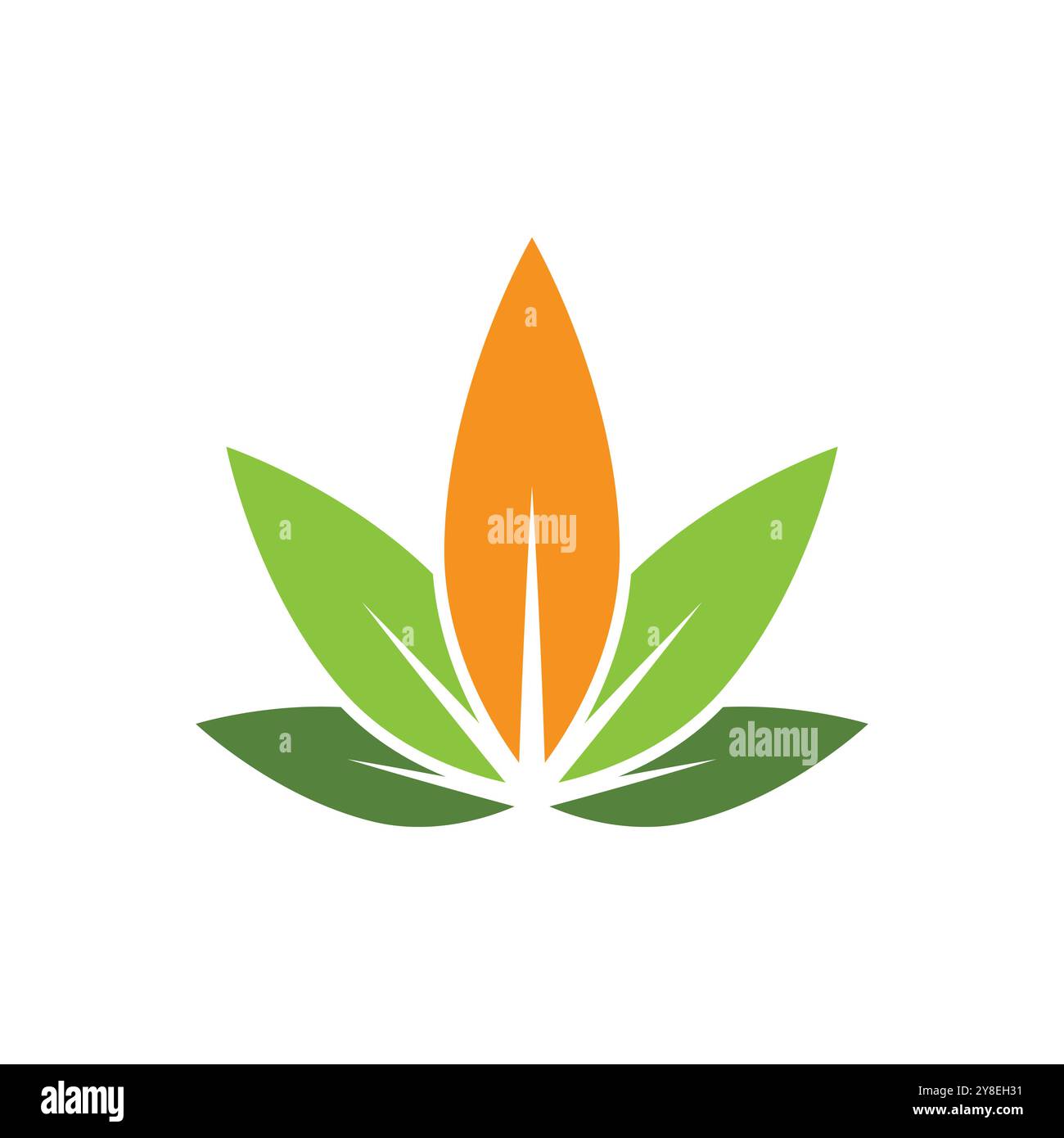 Green leaf logo vector element symbol template Stock Vector Image & Art ...