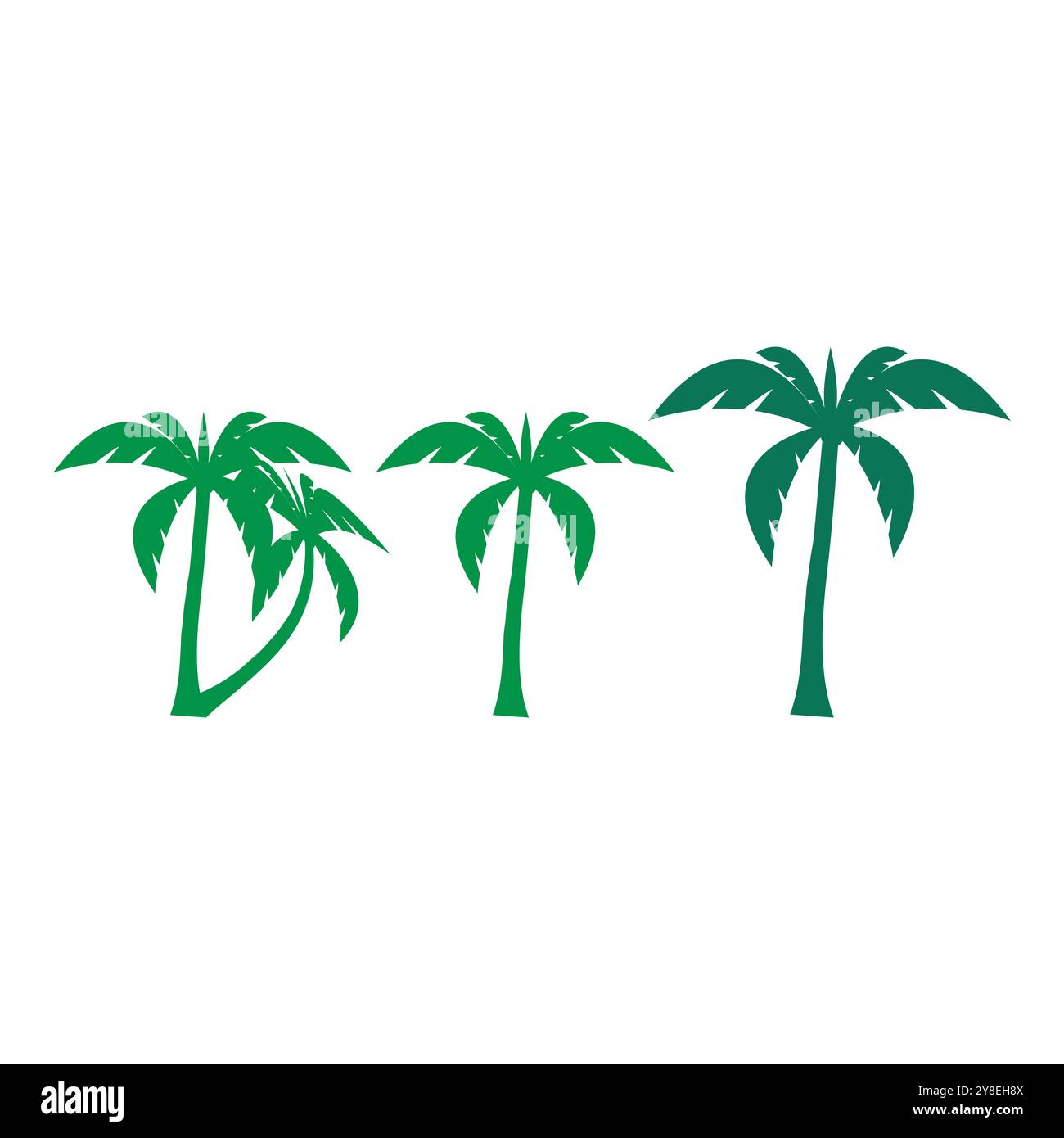 Palm tree summer logo template vector illustration Stock Vector