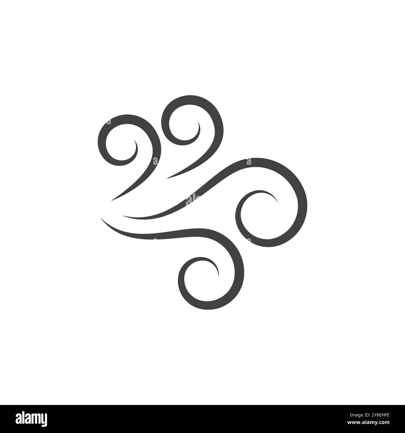 Wind logo vector symbol design Stock Vector