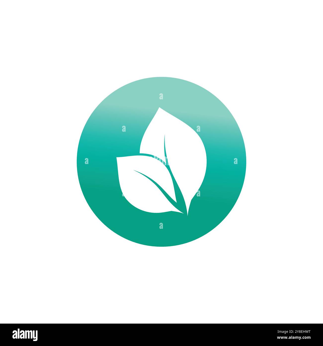Mint leaf logo vector element template and symbol Stock Vector