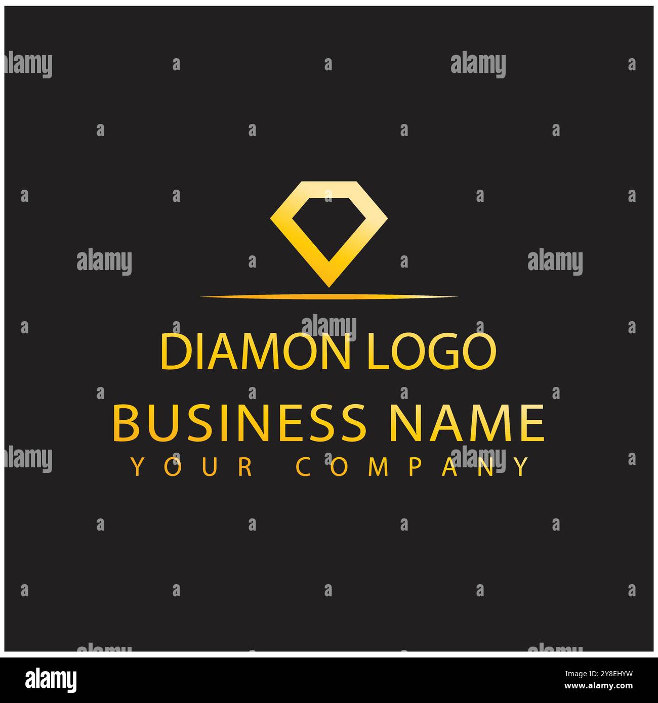 Diamond logo vector template and symbol Stock Vector Image & Art - Alamy