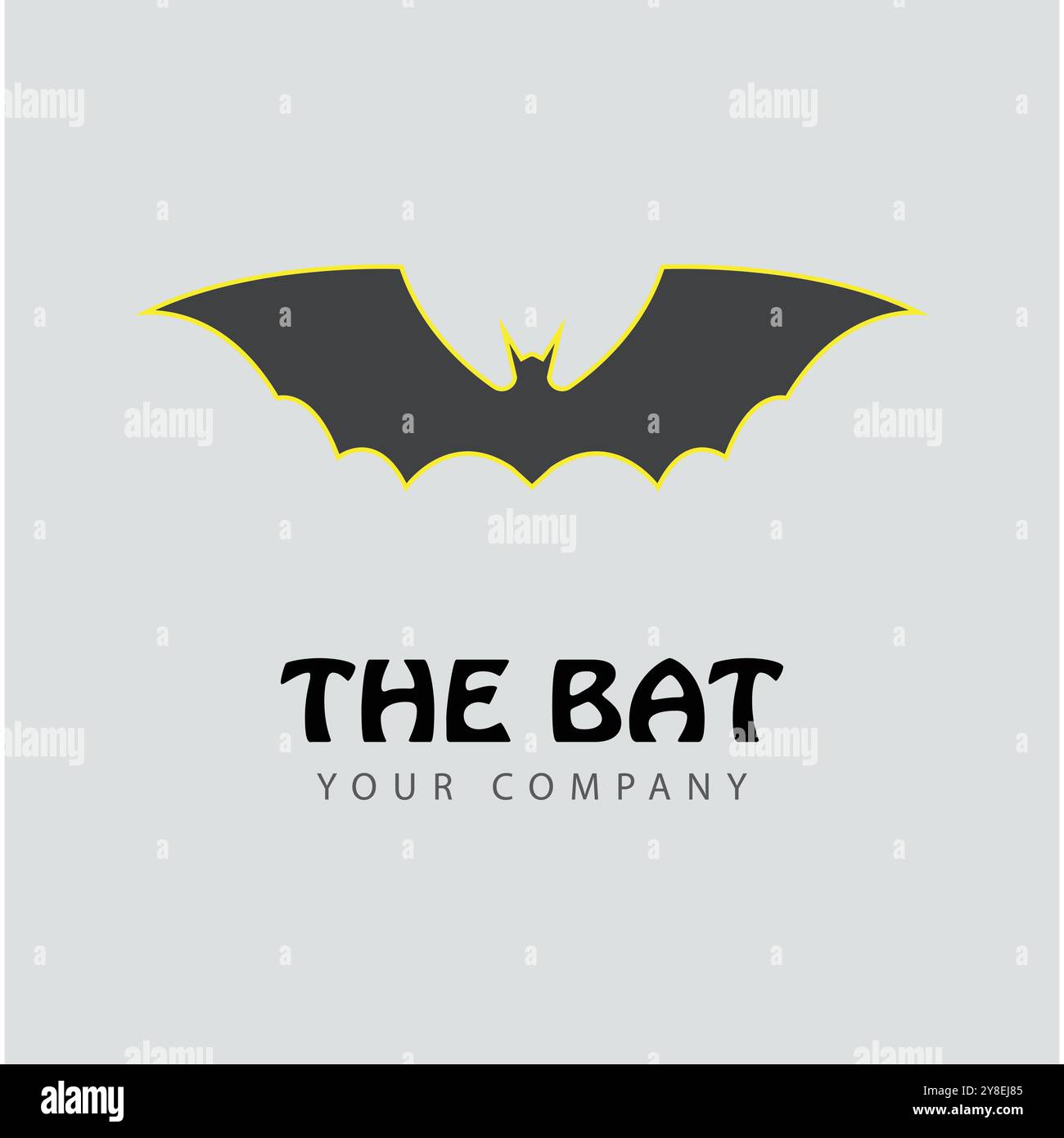 bat vector icon logo template illustration design Stock Vector