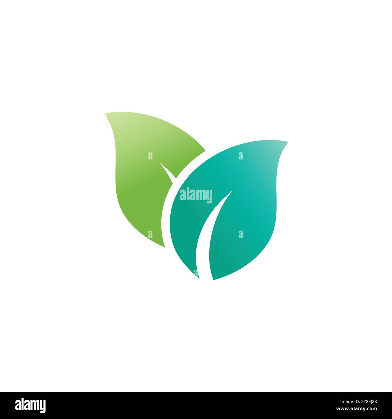 Mint leaf logo vector element template and symbol Stock Vector