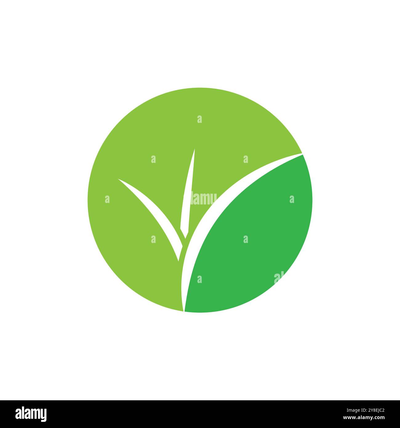 Grass logo vector template element and symbol Stock Vector