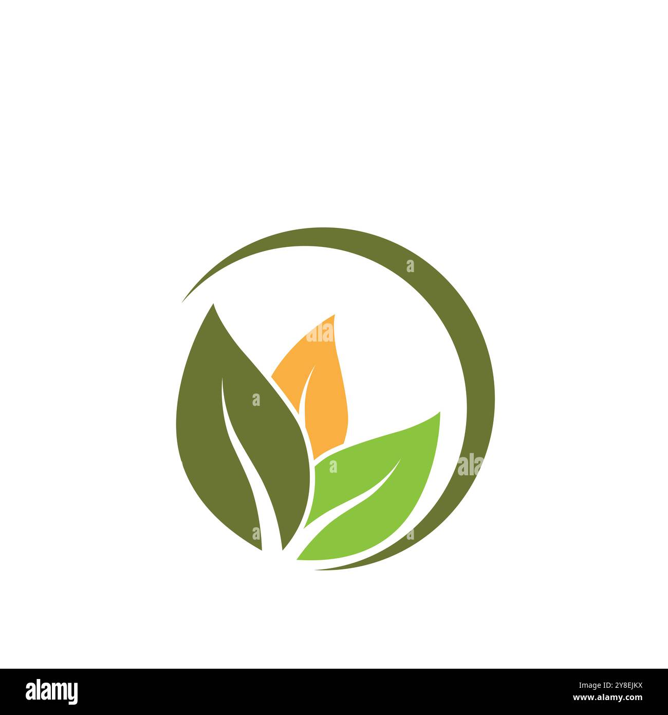 Green leaf logo vector element symbol template Stock Vector Image & Art ...