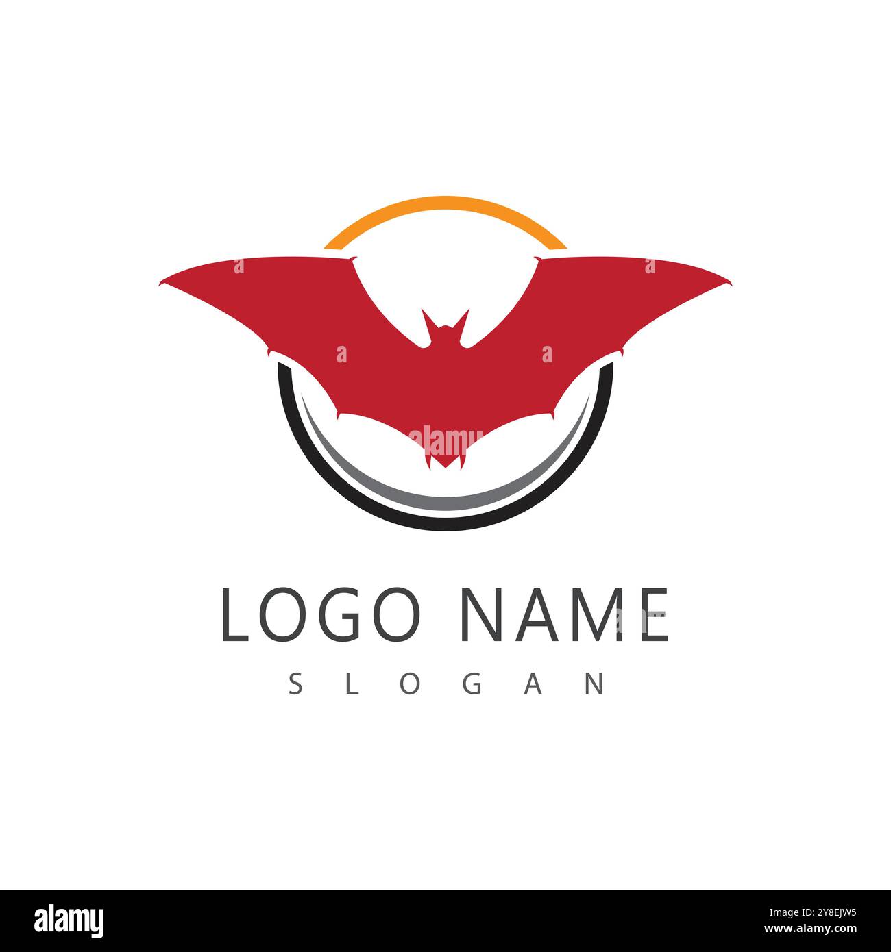 bat vector icon logo template illustration design Stock Vector
