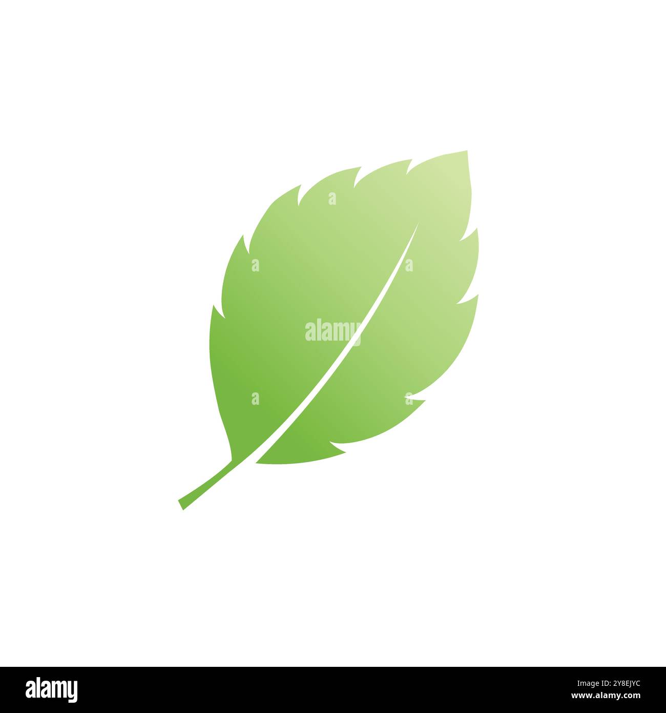 Mint leaf logo vector element template and symbol Stock Vector