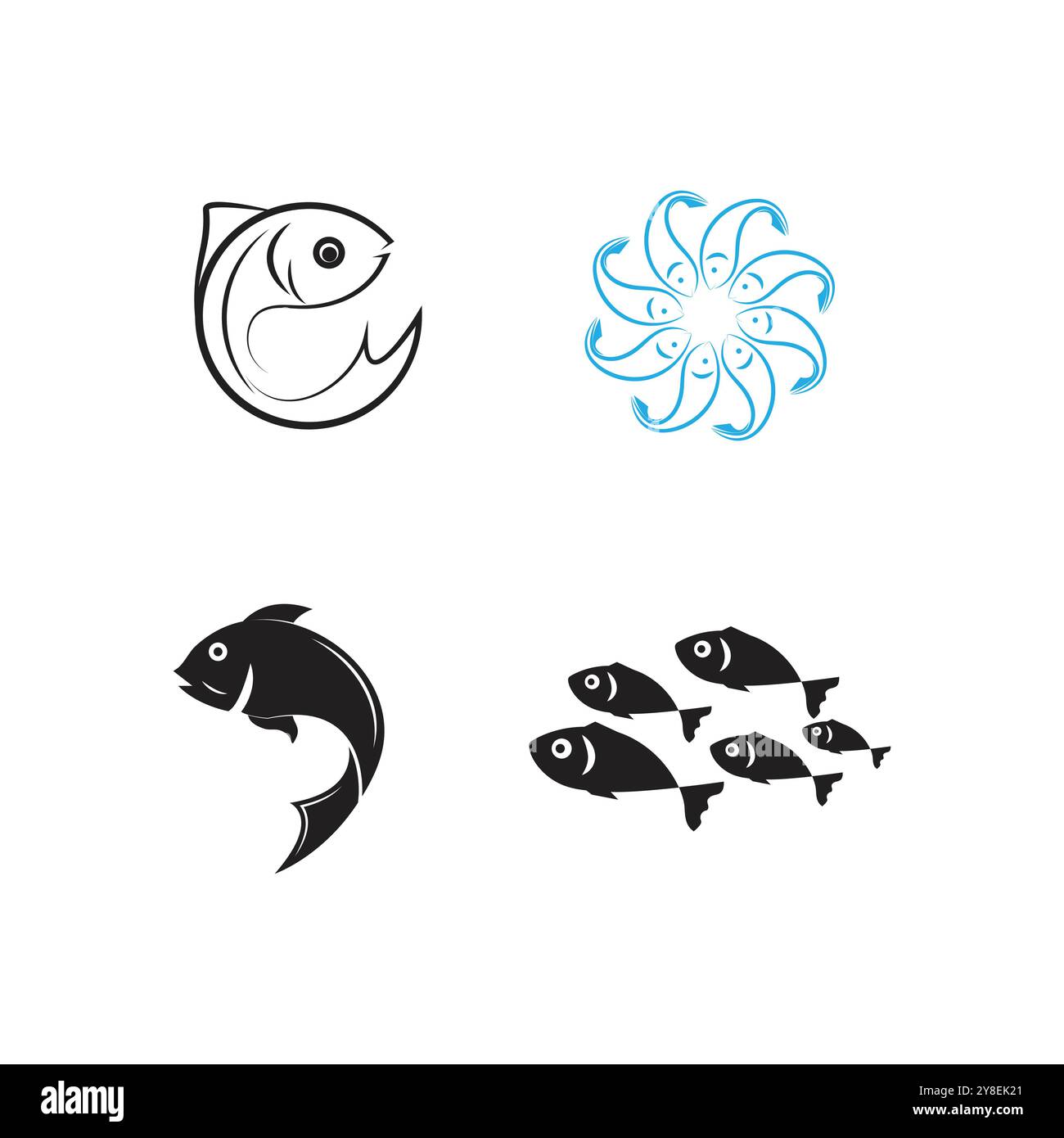 Fish As Element Fish logo vector template element symbol Stock Vector Image & Art - Alamy