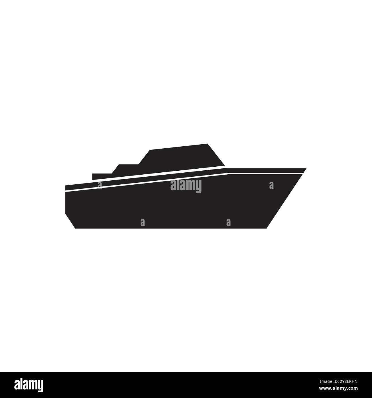 Cruise ship Logo icon Template vector flat design Stock Vector