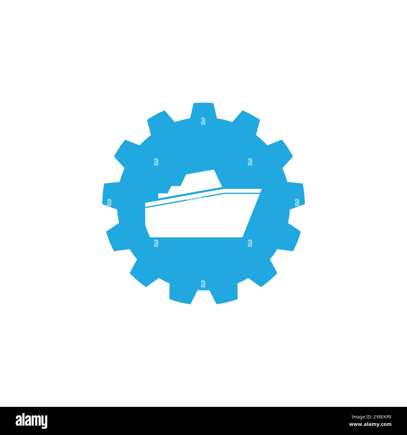 Cruise ship Logo icon Template vector flat design Stock Vector