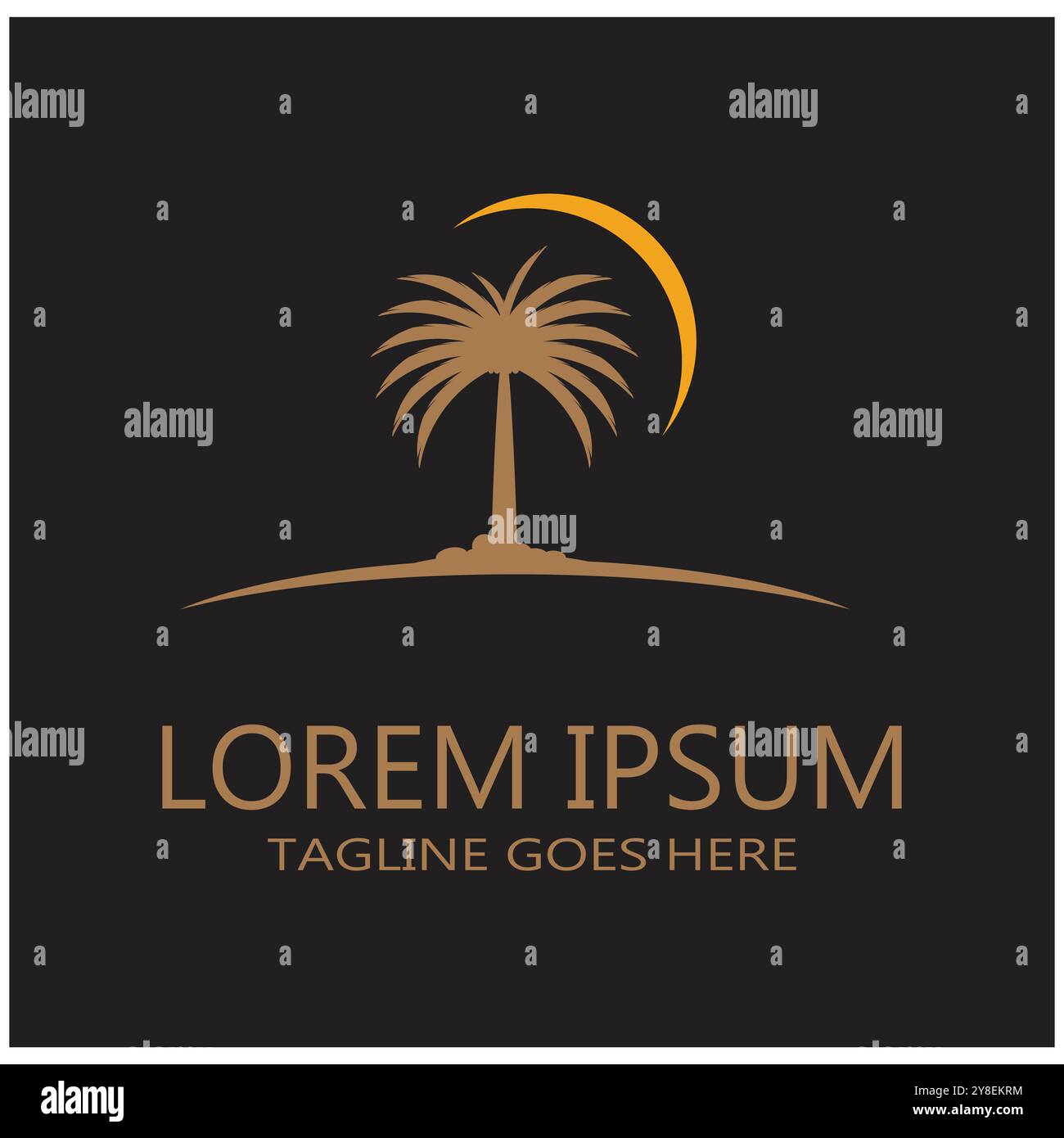 Dates tree Logo Template vector symbol  design Stock Vector