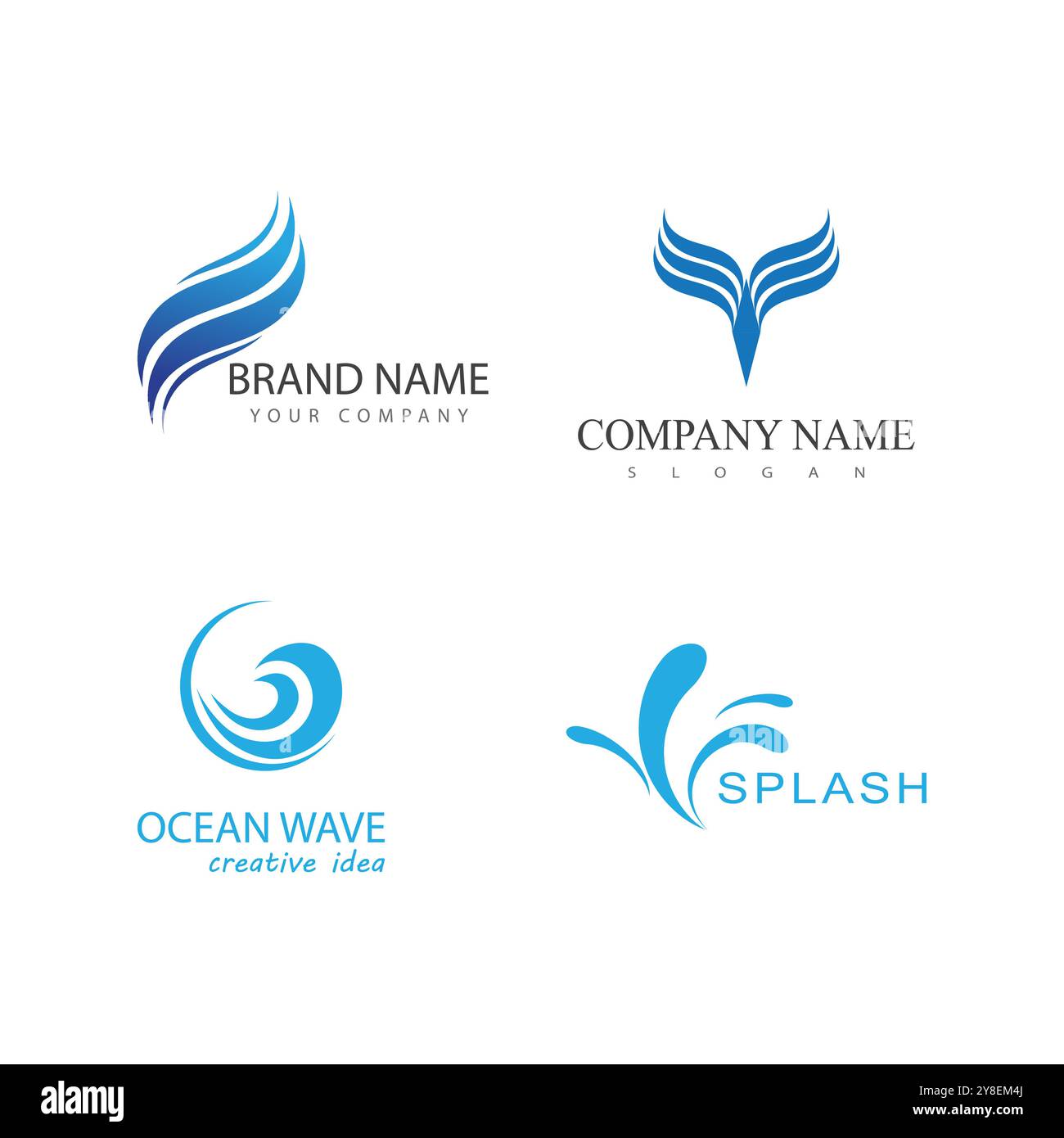 Sea wave logo vector hi-res stock photography and images - Alamy