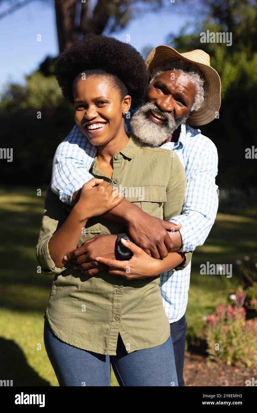 Senior african american couple hugging hi-res stock photography and ...