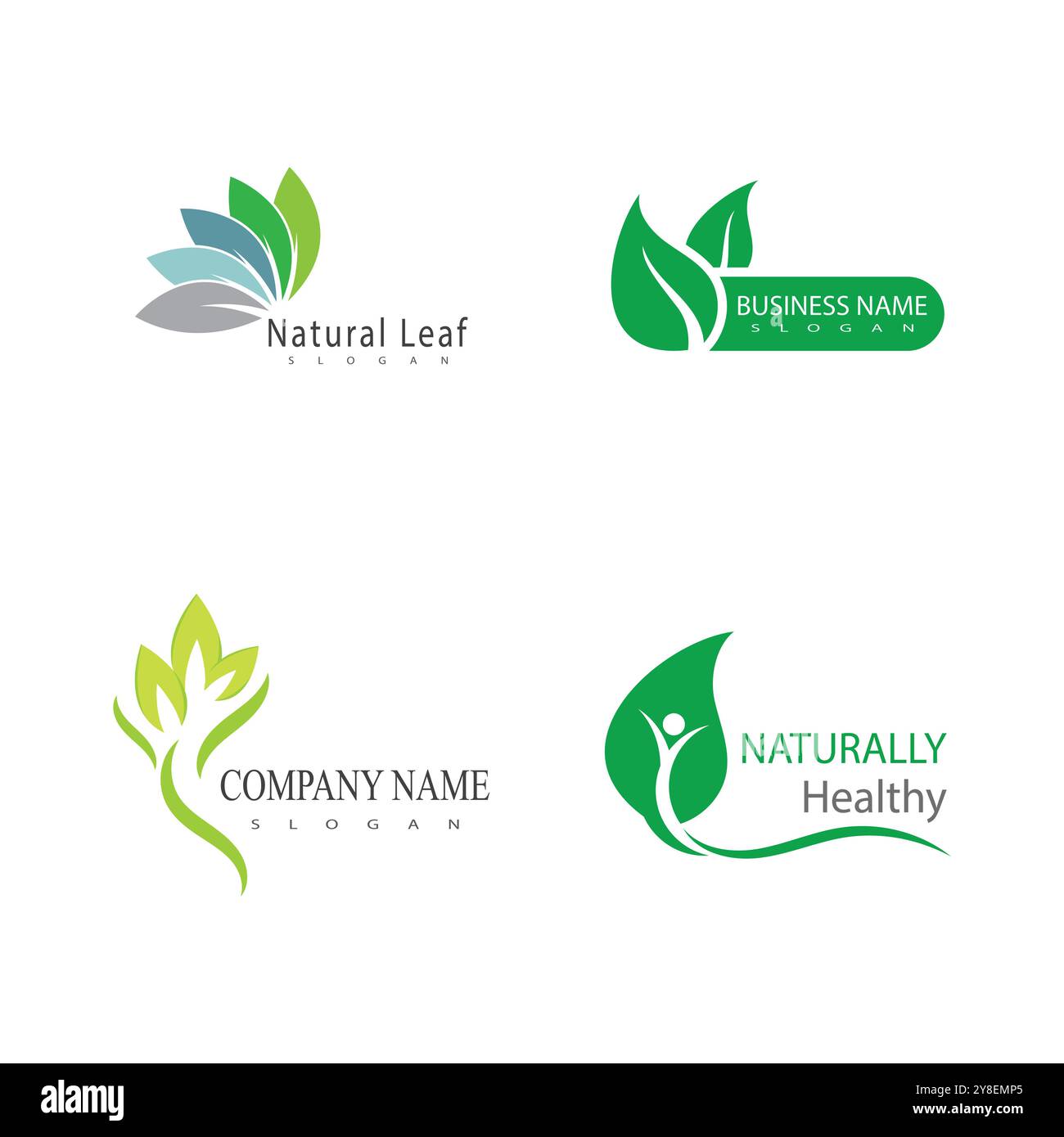 Leaf logo vector template element symbol design Stock Vector Image ...