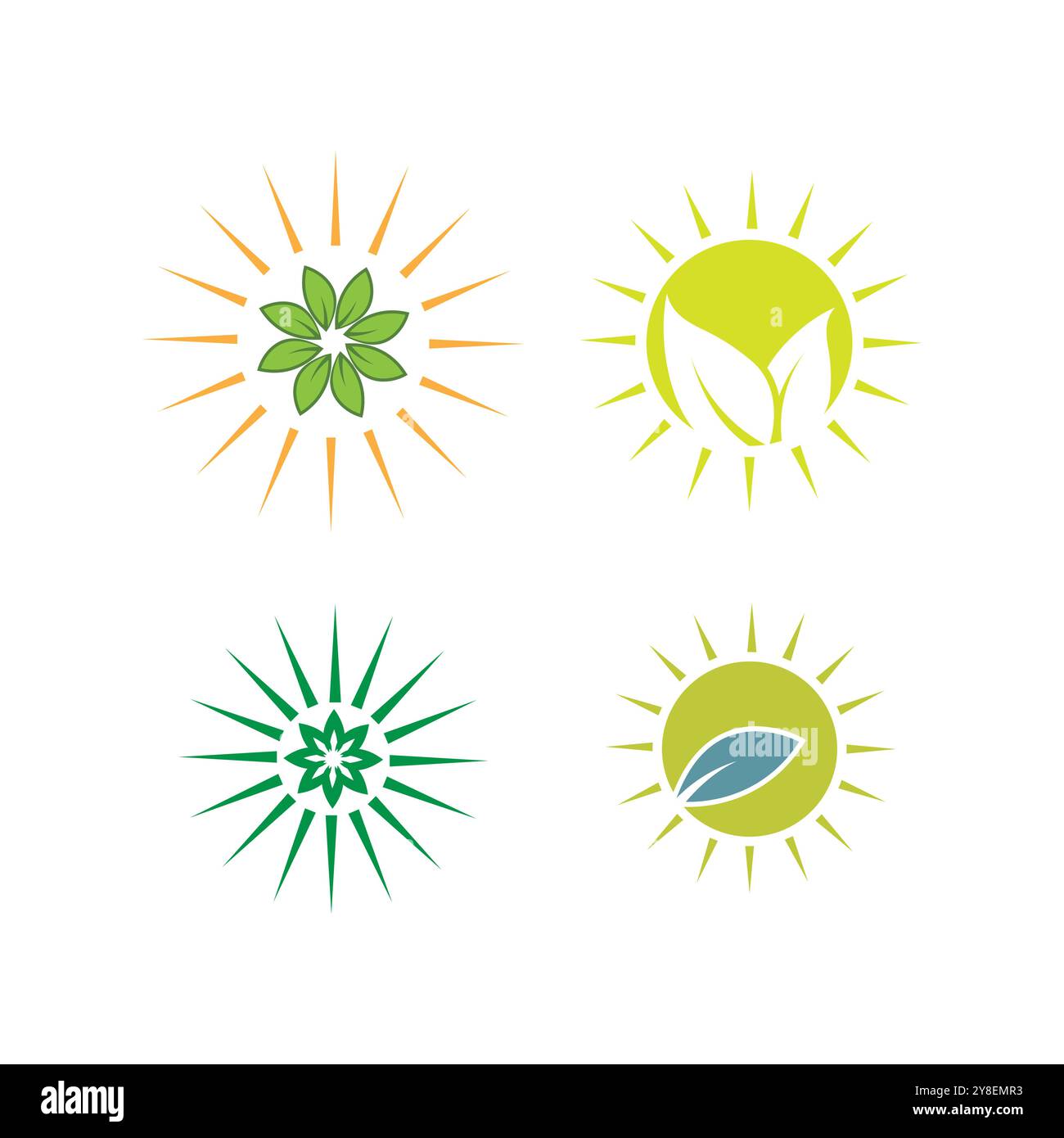 Leaf logo vector template element symbol design Stock Vector Image ...
