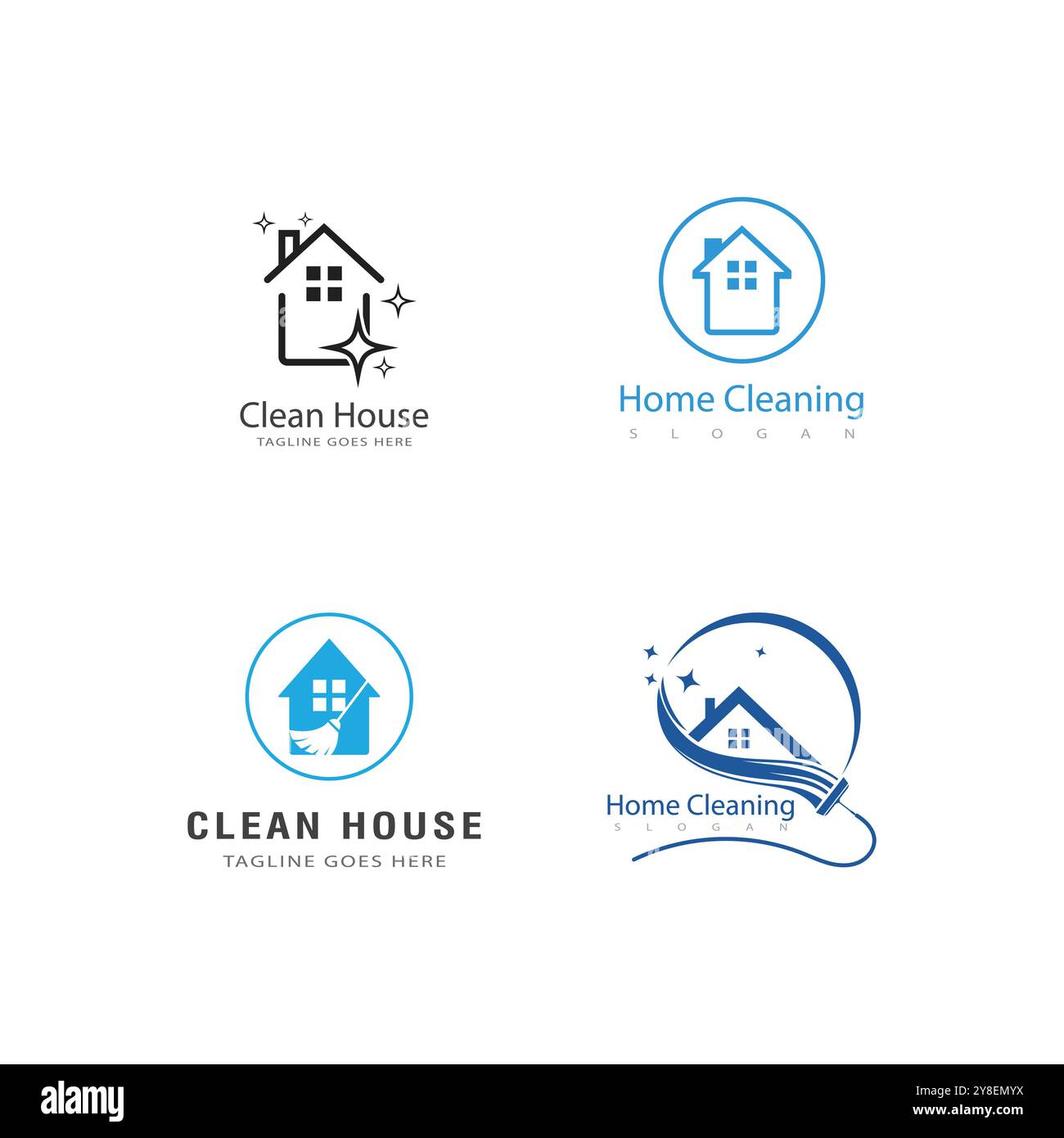 Cleaning Logo Template vector symbol nature Stock Vector
