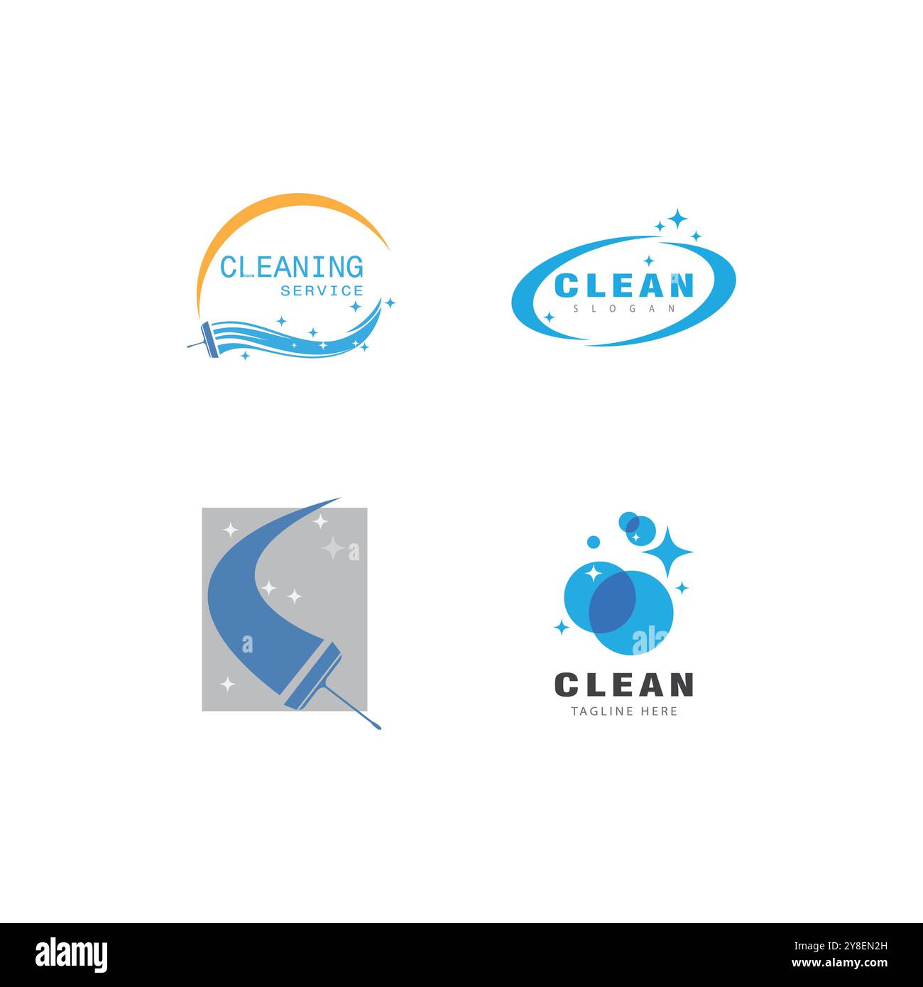 Cleaning Logo Template vector symbol nature Stock Vector