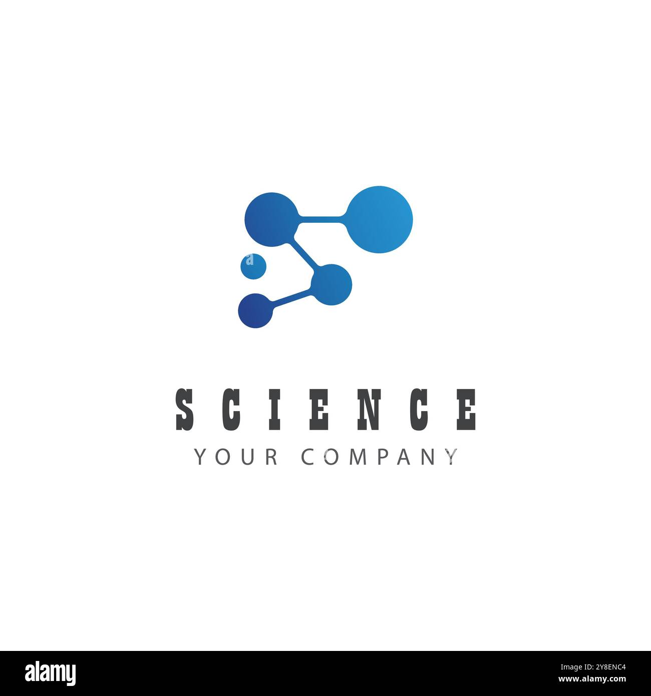 Molecule logo vector template element and symbol Stock Vector