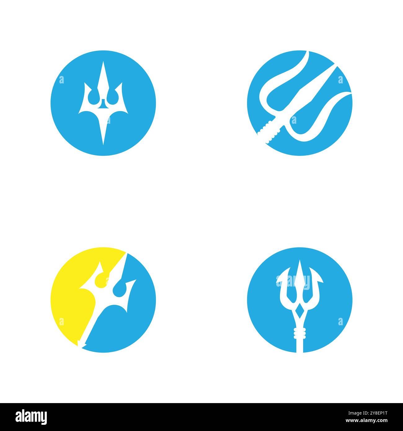 Black trident vector vectors hi-res stock photography and images - Alamy