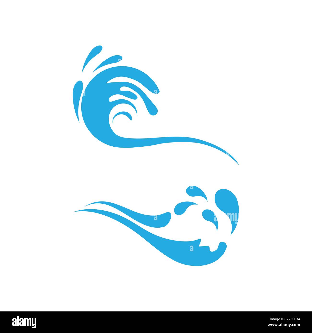 Water wave Logo vector and symbol Template Stock Vector Image & Art - Alamy