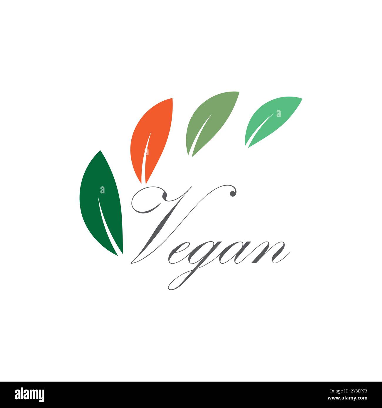 Vegan logo vector template symbol design Stock Vector Image & Art - Alamy