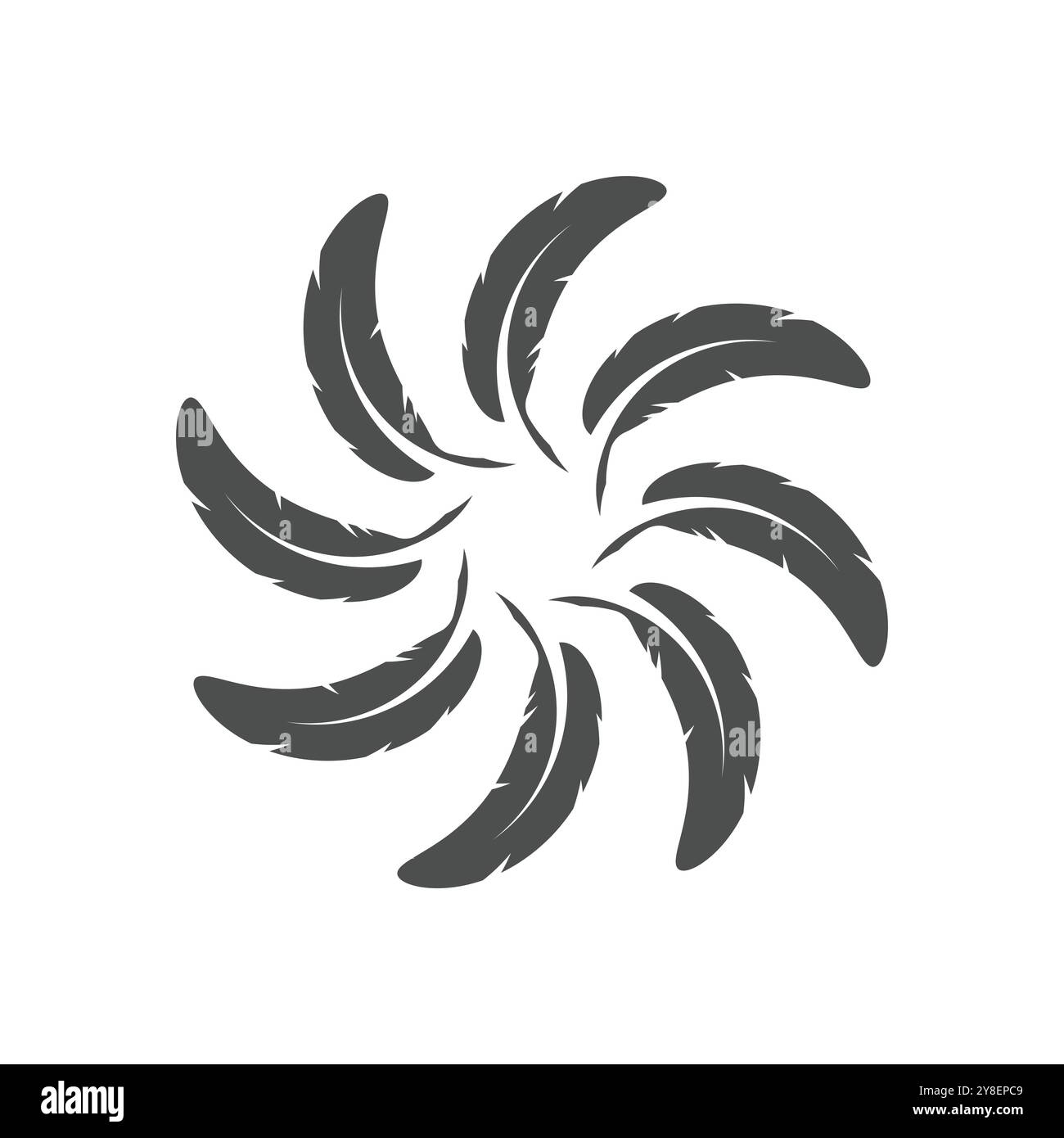 feather logo vector template and symbol design Stock Vector Image & Art ...