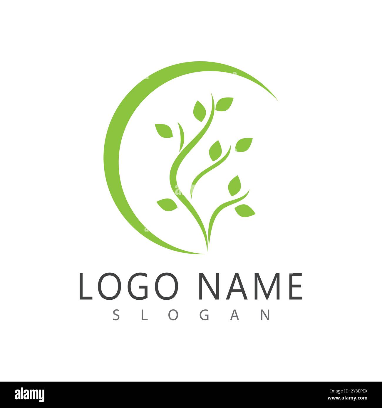 Green leaf illustration nature logo and symbol design Stock Vector ...