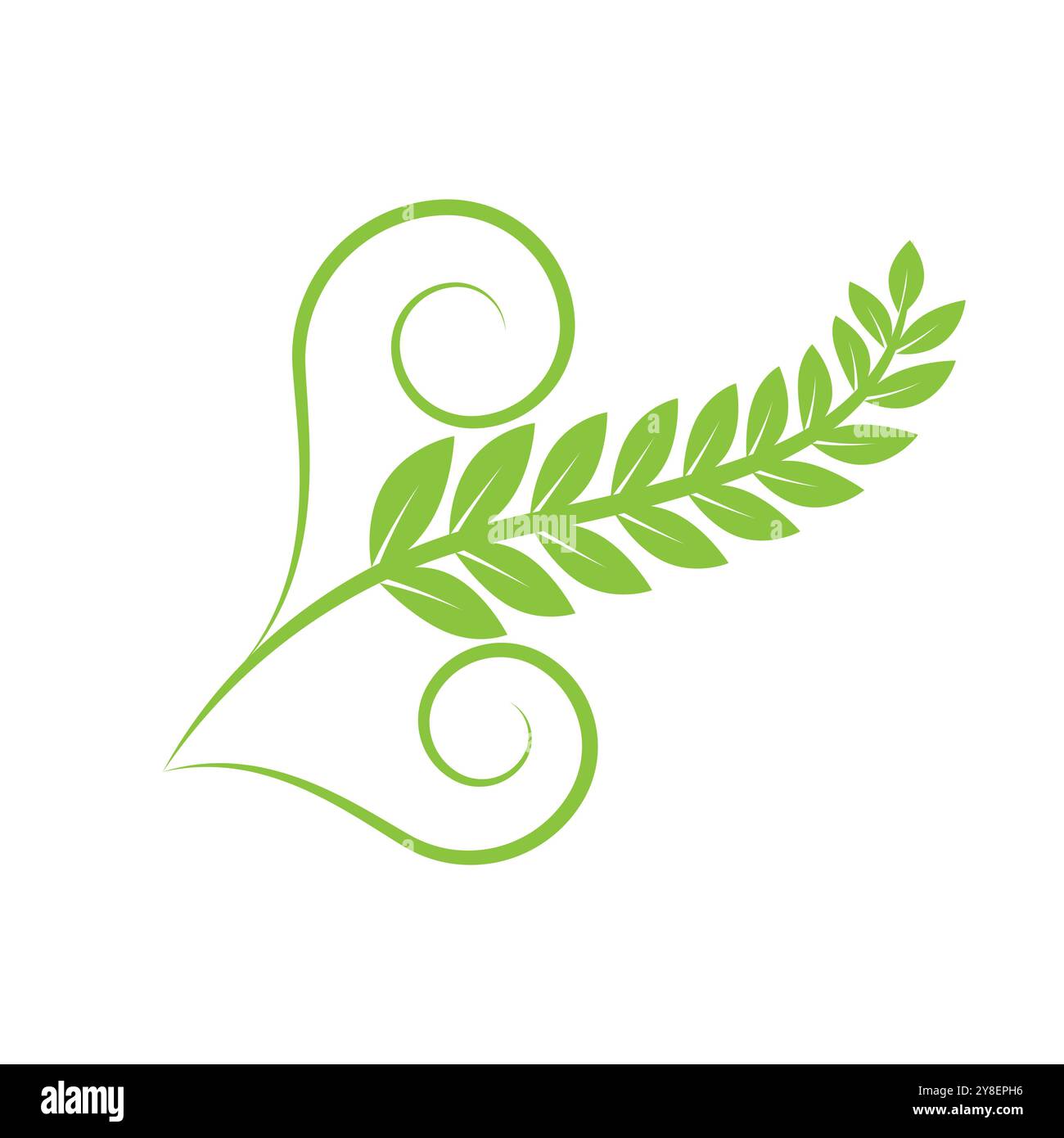 Green leaf illustration nature logo and symbol design Stock Vector ...