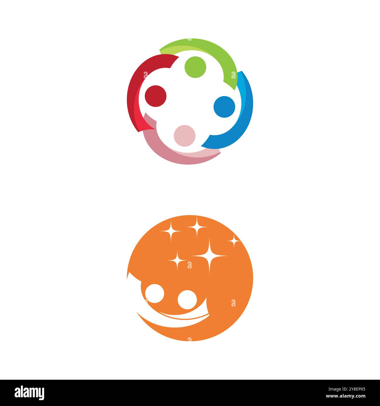 Adoption and community care Logo template vector Stock Vector