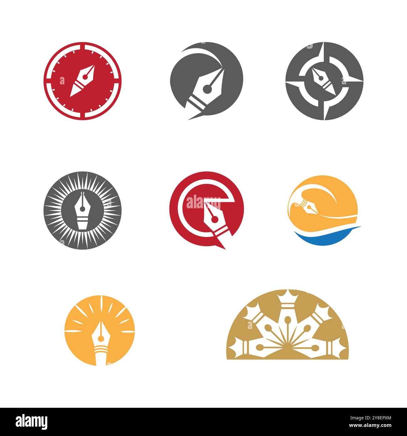 Nib Logo Template vector symbol nature Stock Vector