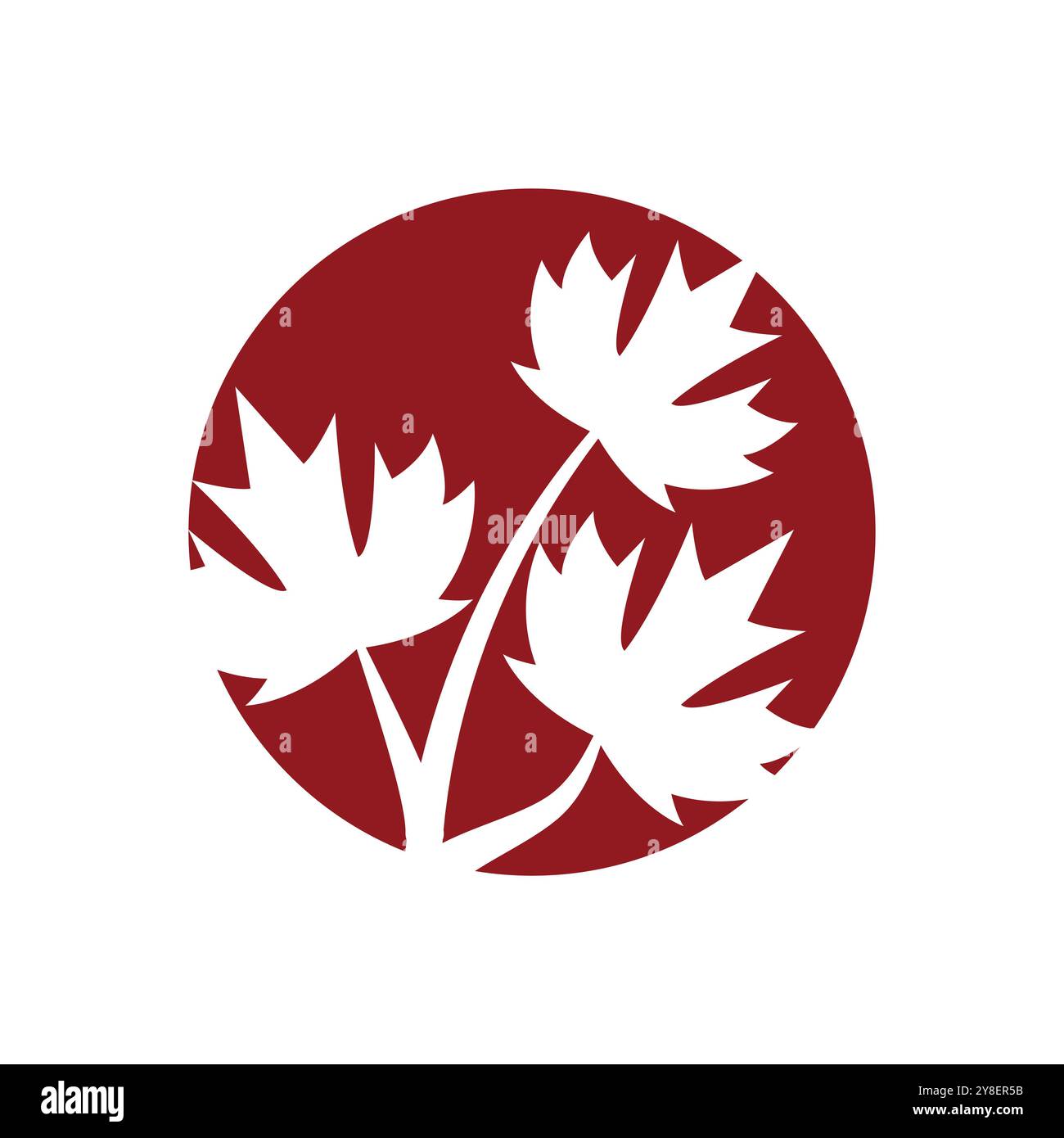 Maple leaf logo Template vector icon illustration design Stock Vector