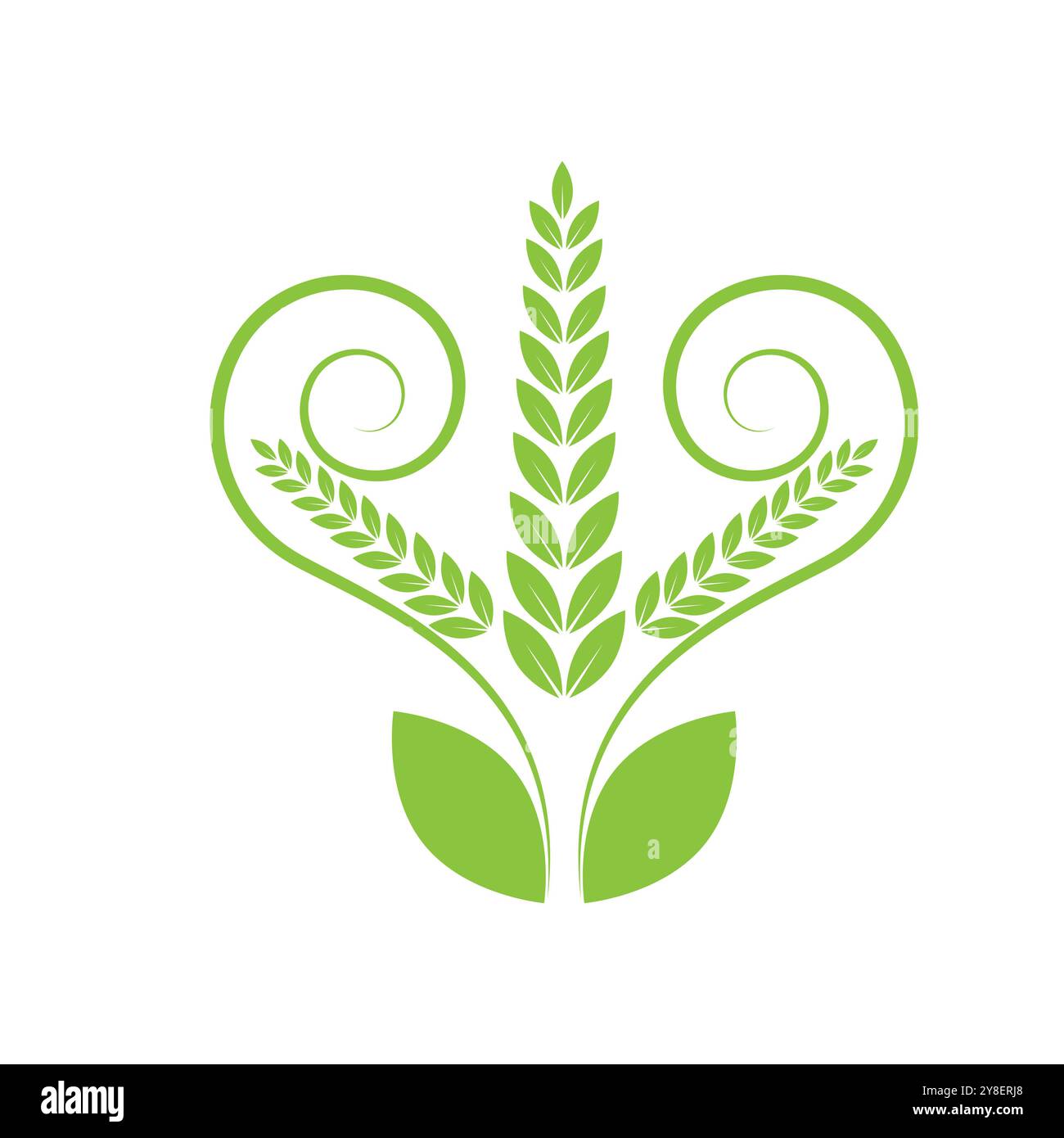Green leaf illustration nature logo and symbol design Stock Vector ...