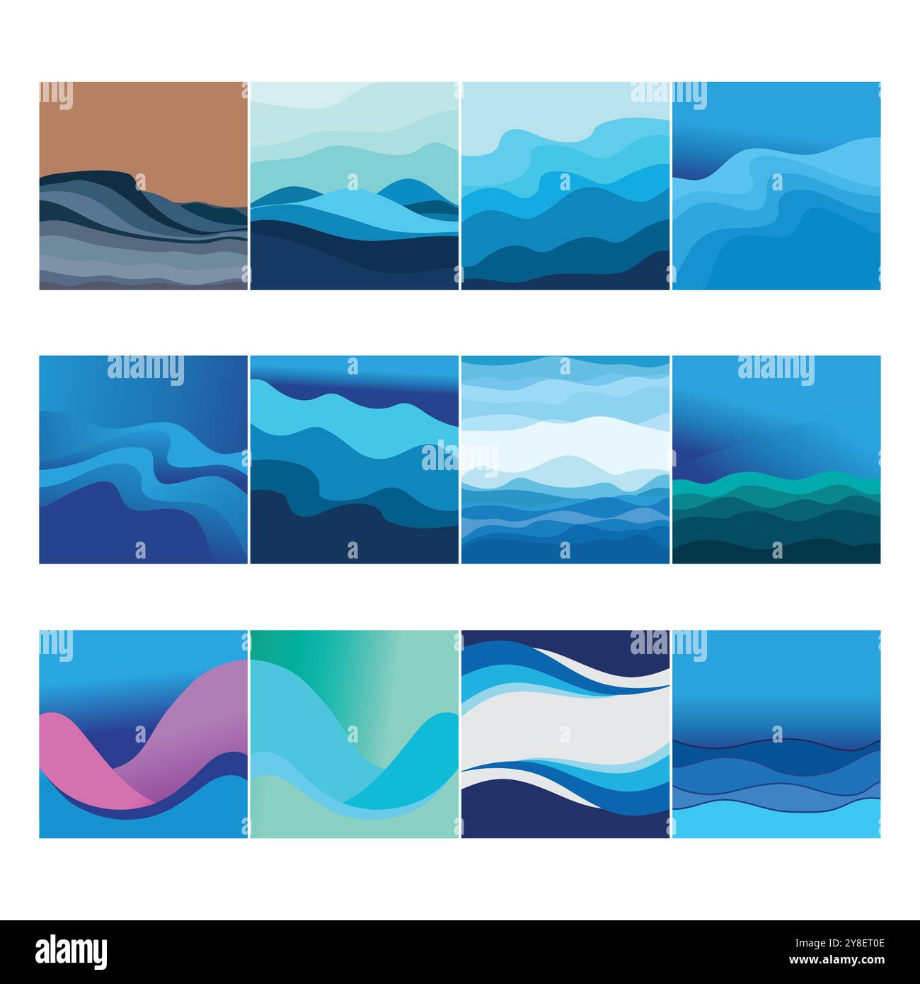 Abstract Water wave vector illustration design background Stock Vector