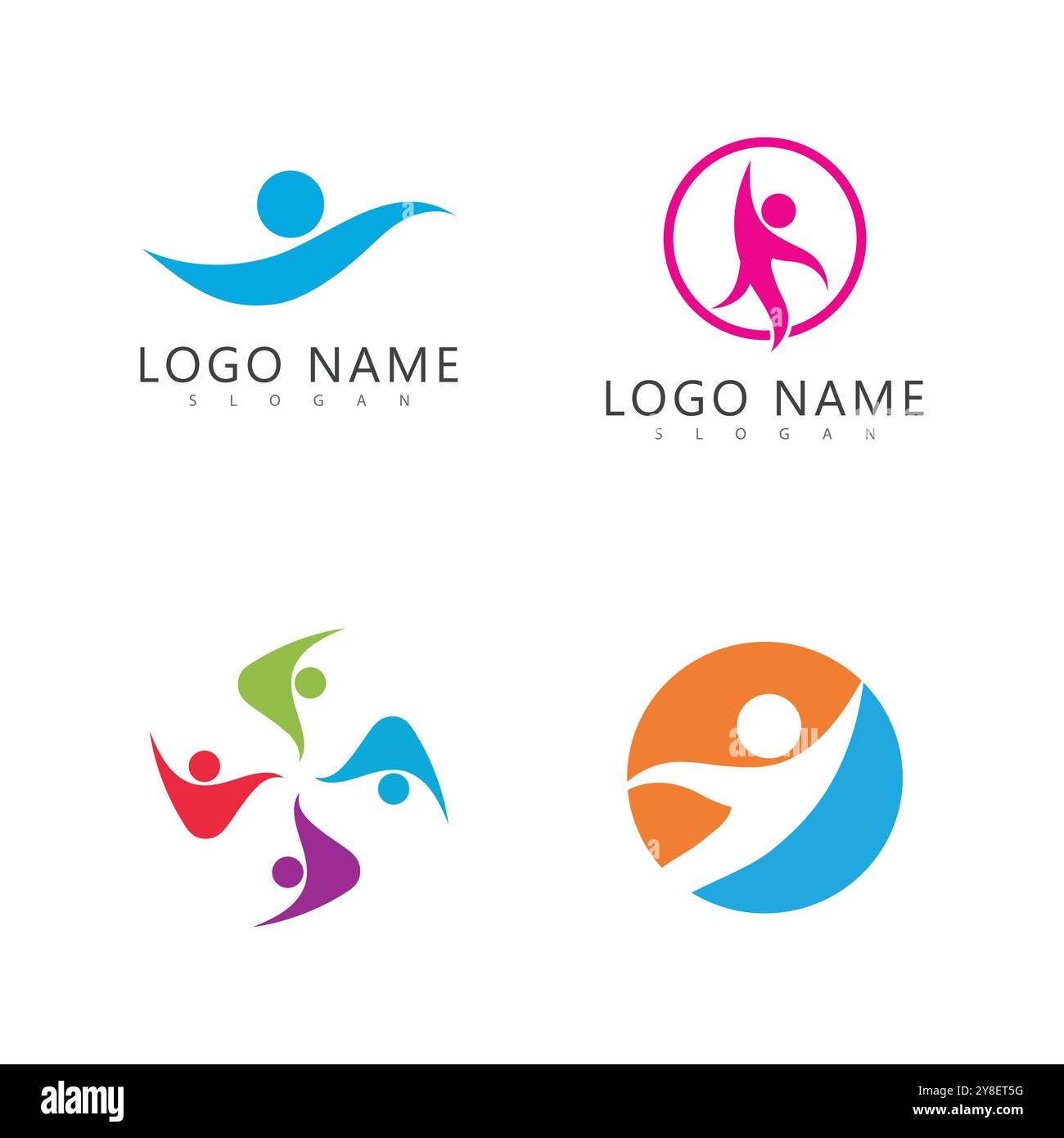 Adoption and community care Logo template vector Stock Vector