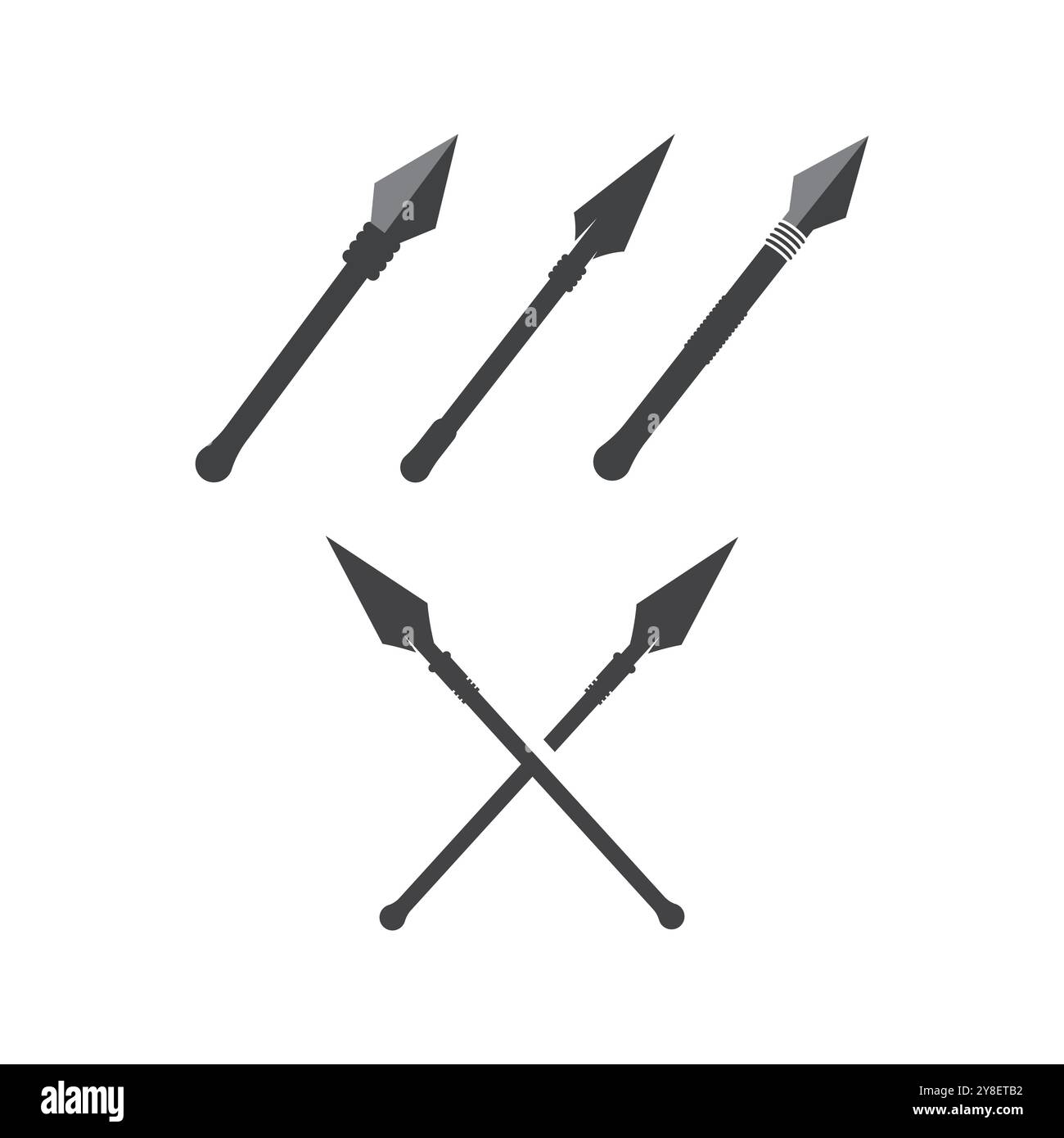 Spear Logo Template vector symbol nature Stock Vector
