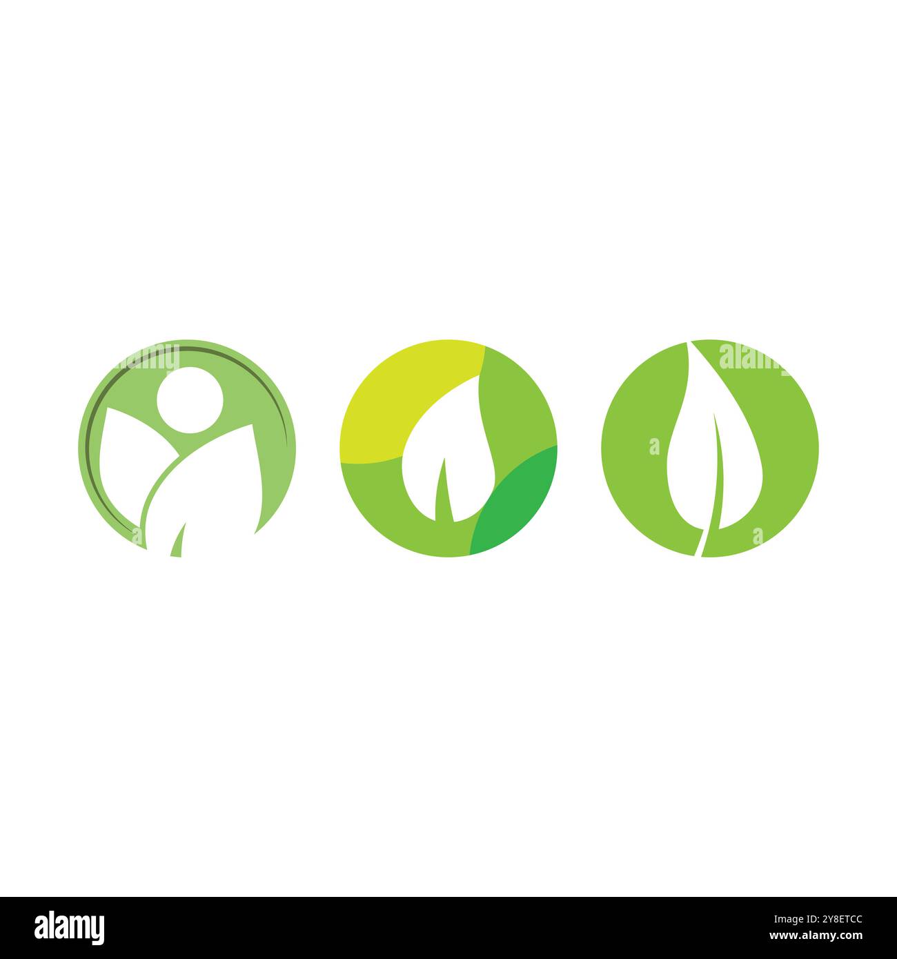 Green garden logo vector hi-res stock photography and images - Alamy