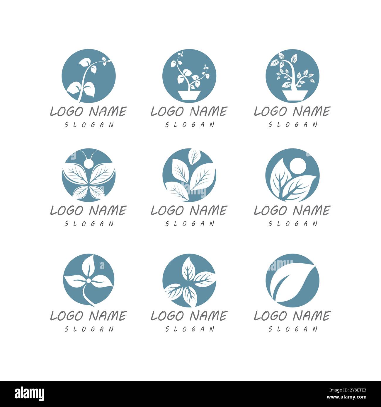 Mint leaves flat vector color icon template illustration design Stock Vector