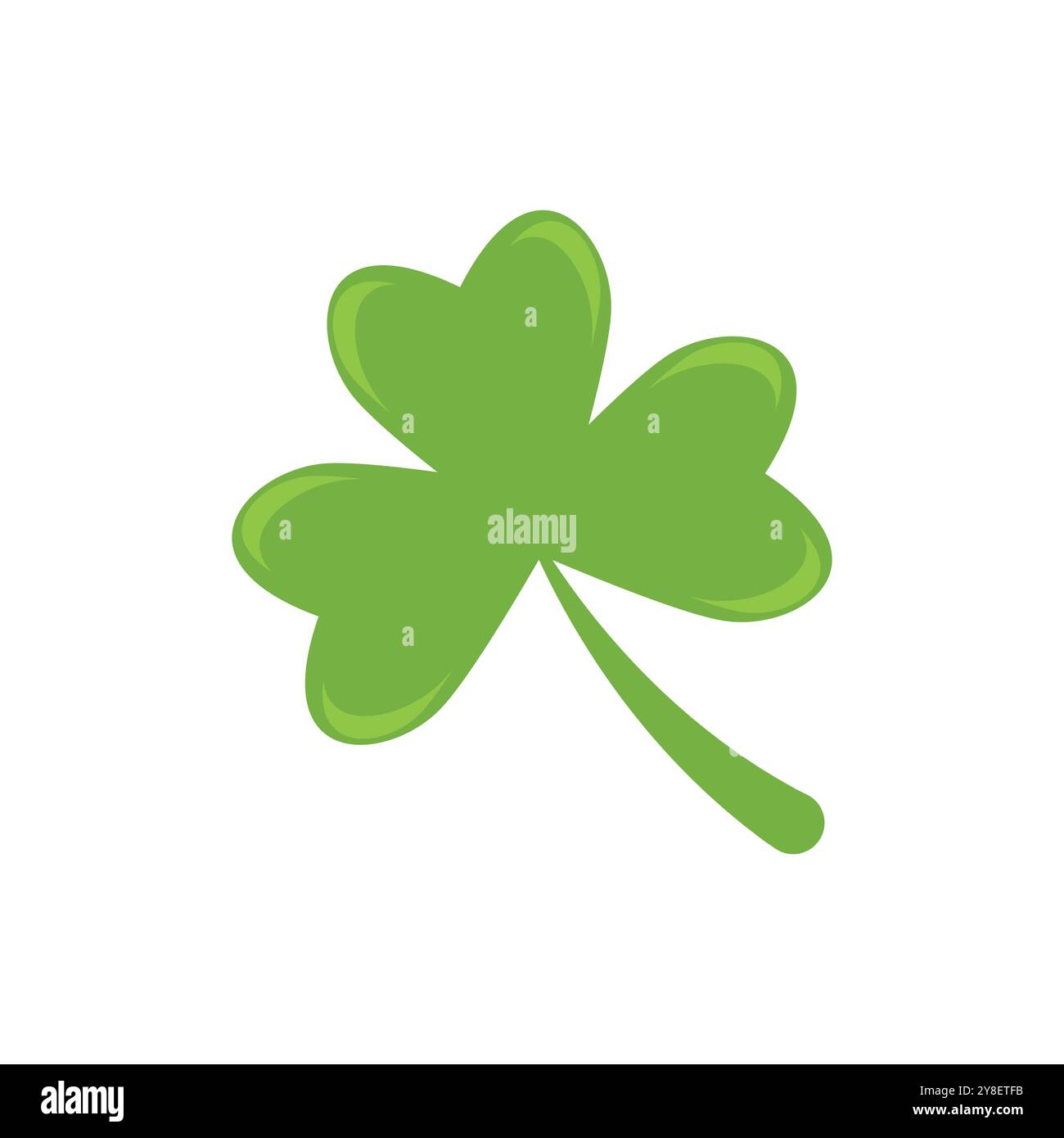 Clover leaf logo illustration vector flat design Stock Vector