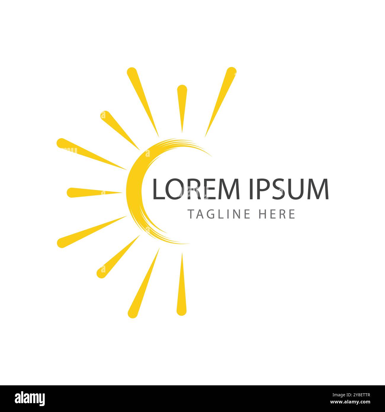 sun ilustration logo vector icon template Stock Vector Image & Art - Alamy