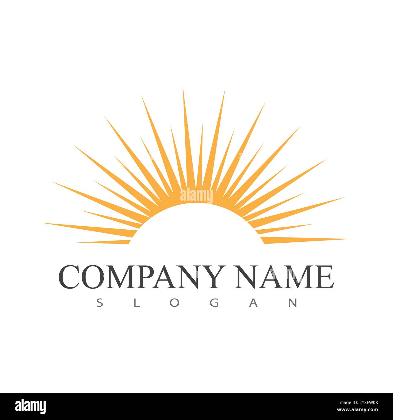 sun ilustration logo vector icon template Stock Vector