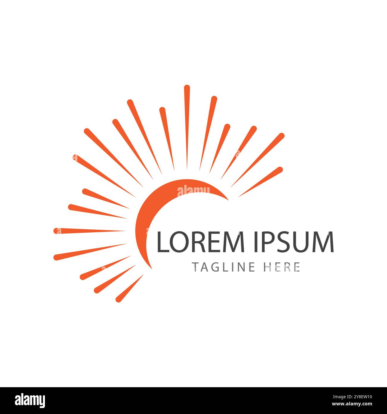 sun ilustration logo vector icon template Stock Vector