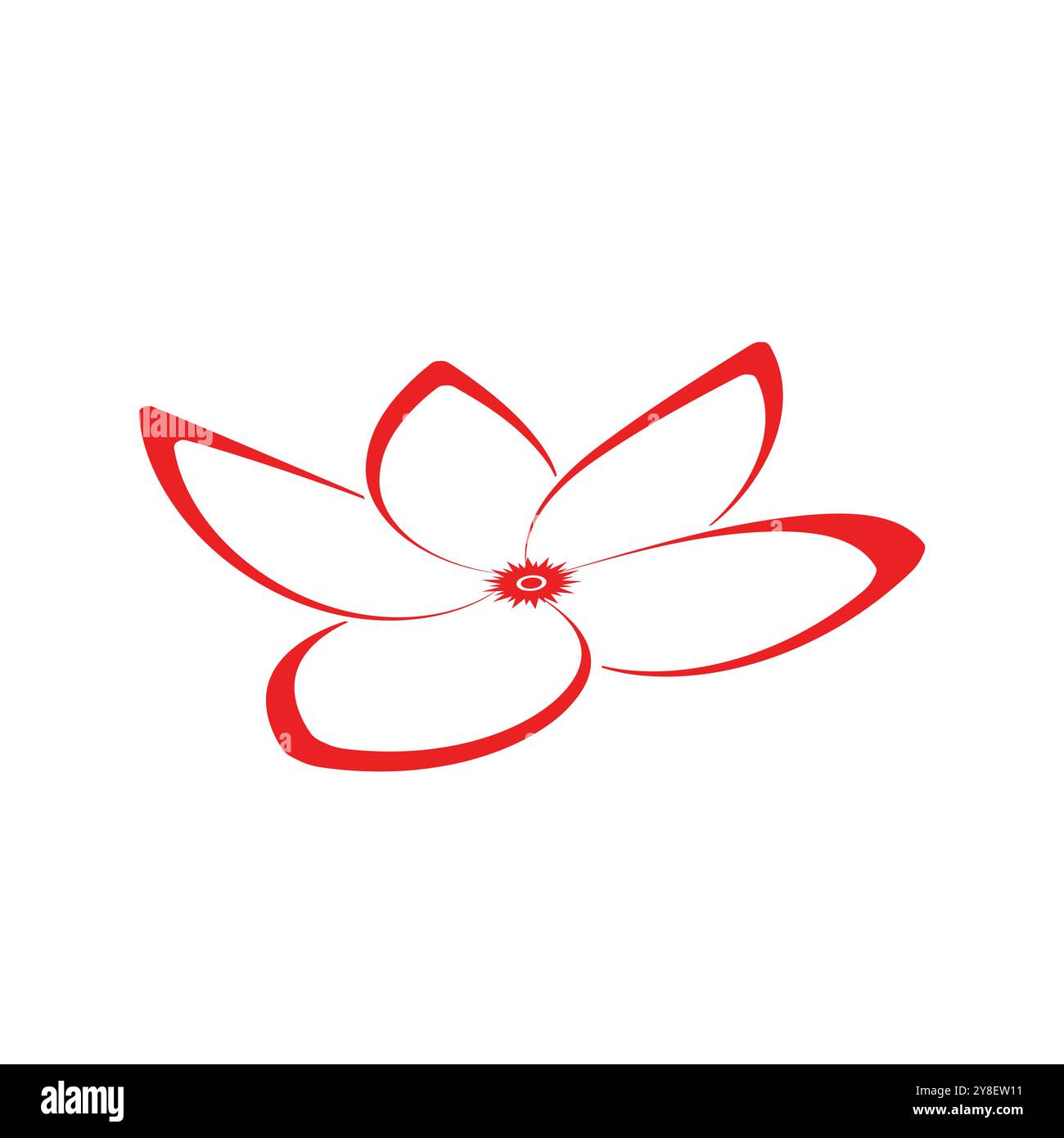 flower logo illustration vector design Stock Vector