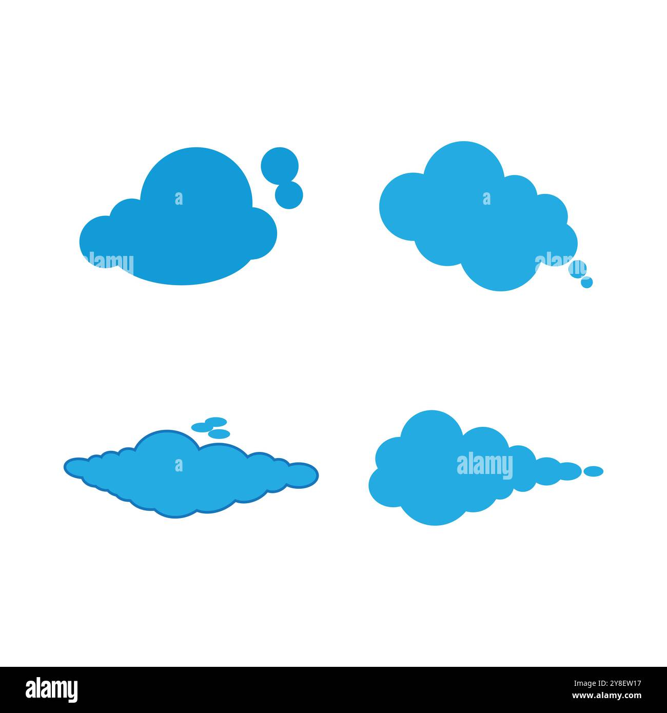 Cloud illustration logo icon vector flat design Stock Vector Image ...